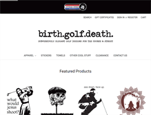 Tablet Screenshot of birthgolfdeath.com